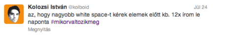 az, hogy nagyobb white space-t kérek elemek előtt kb. 12x írom le naponta – kolboid tweet