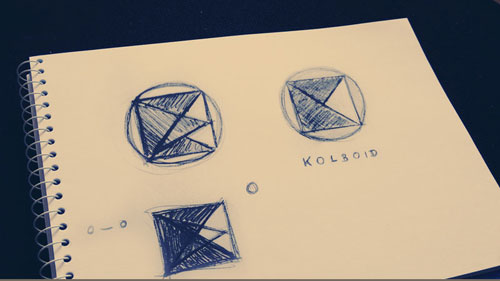 kolboid logo – utolsó vázlat