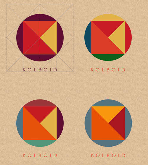 kolboid logo – színvariációk