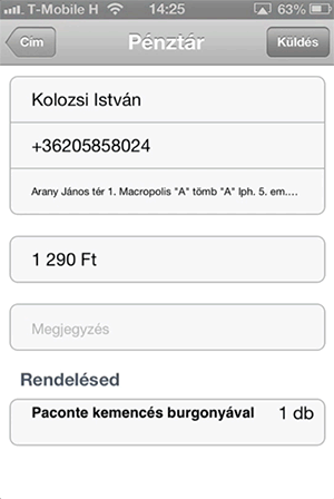 Űrlap és virtuális billentyűzet