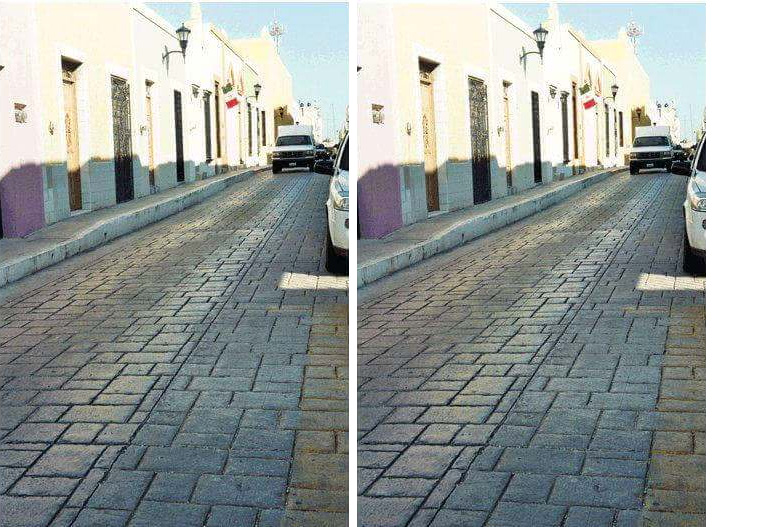 tilted road illusion
